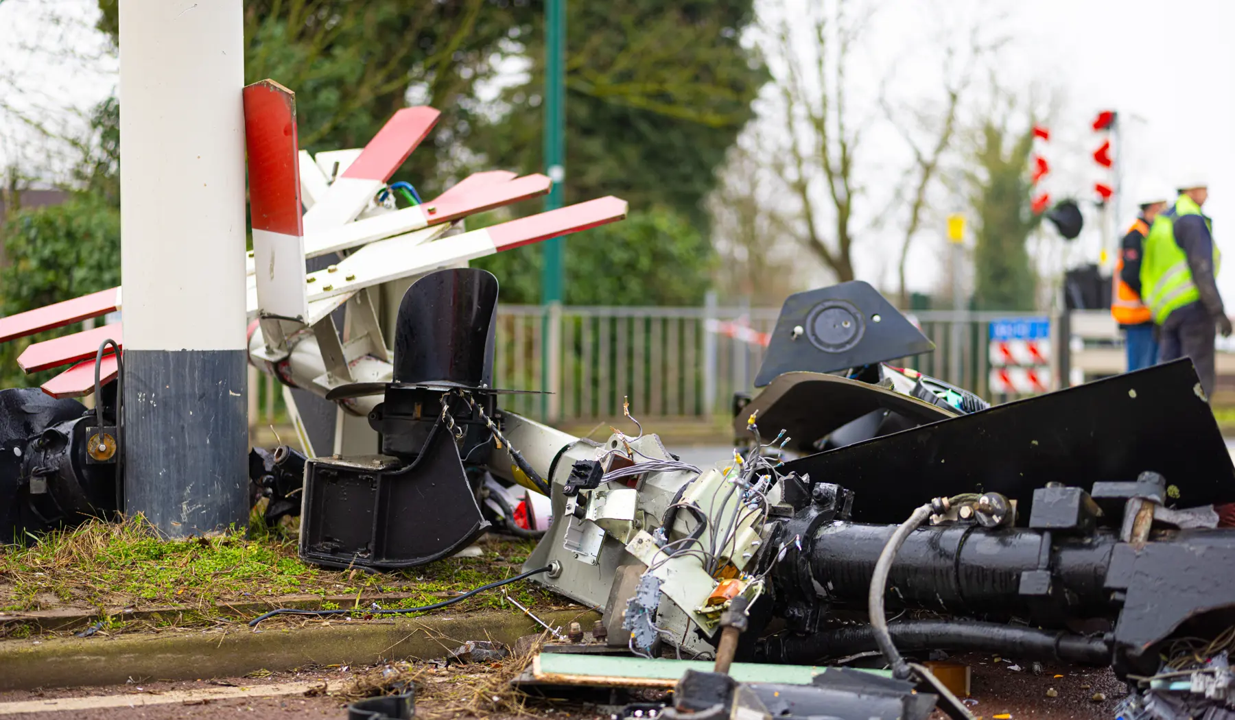 De schade na de aanrijding is aanzienlijk