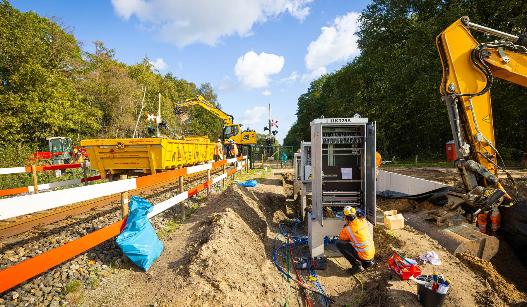 . De overweg aan de Grensweg kreeg een beveiligingsinstallatie