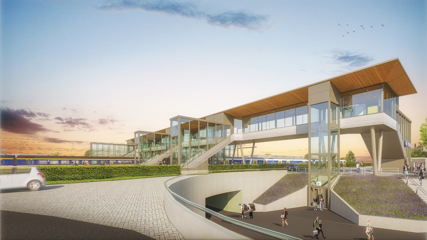 Zo komt station Uitgeest er straks uit te zien